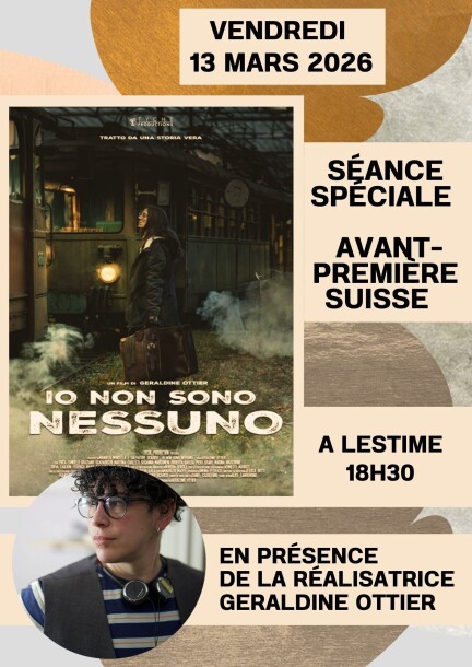 Soirée film "IO NON SONO NESSUNO" - Séance unique & avant-première Suisse, en présence de la réalisatrice ! - Kino