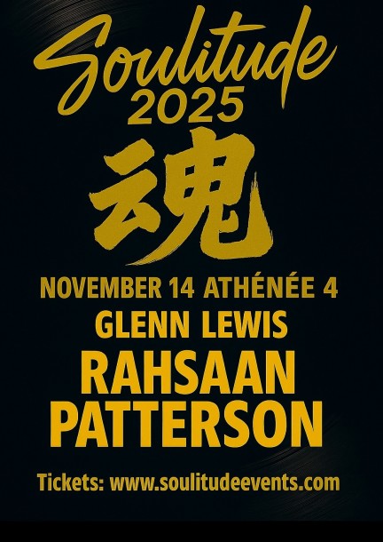 SOULITUDE 2025: GLENN LEWIS followed by RAHSAAN PATTERSON - Concerts