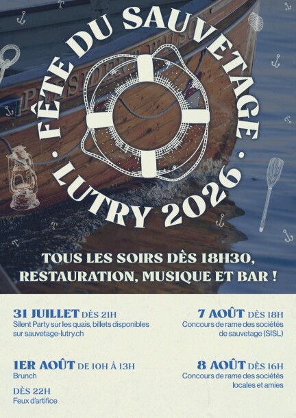 Silent Party du Sauvetage de Lutry - 31.07.2026 - Festivals - Sauvetage de Lutry