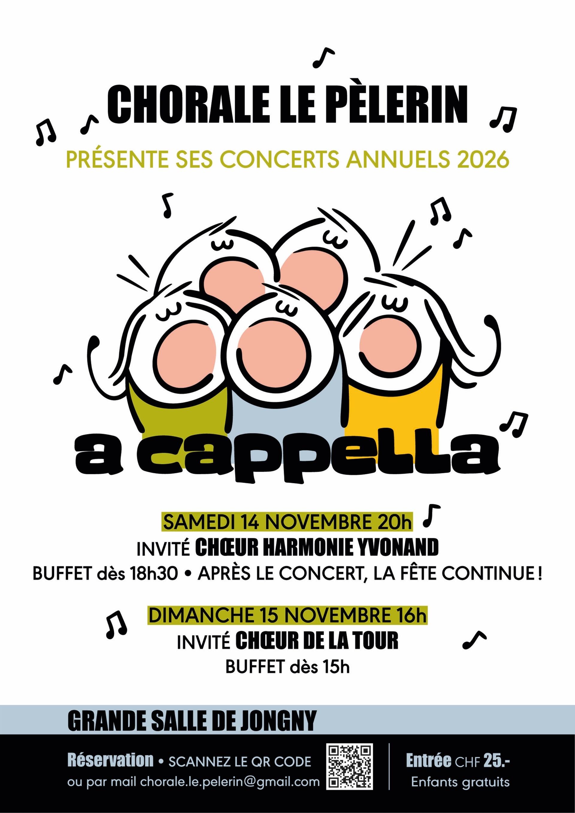 Soirées 2026 de la Chorale du Pèlerin