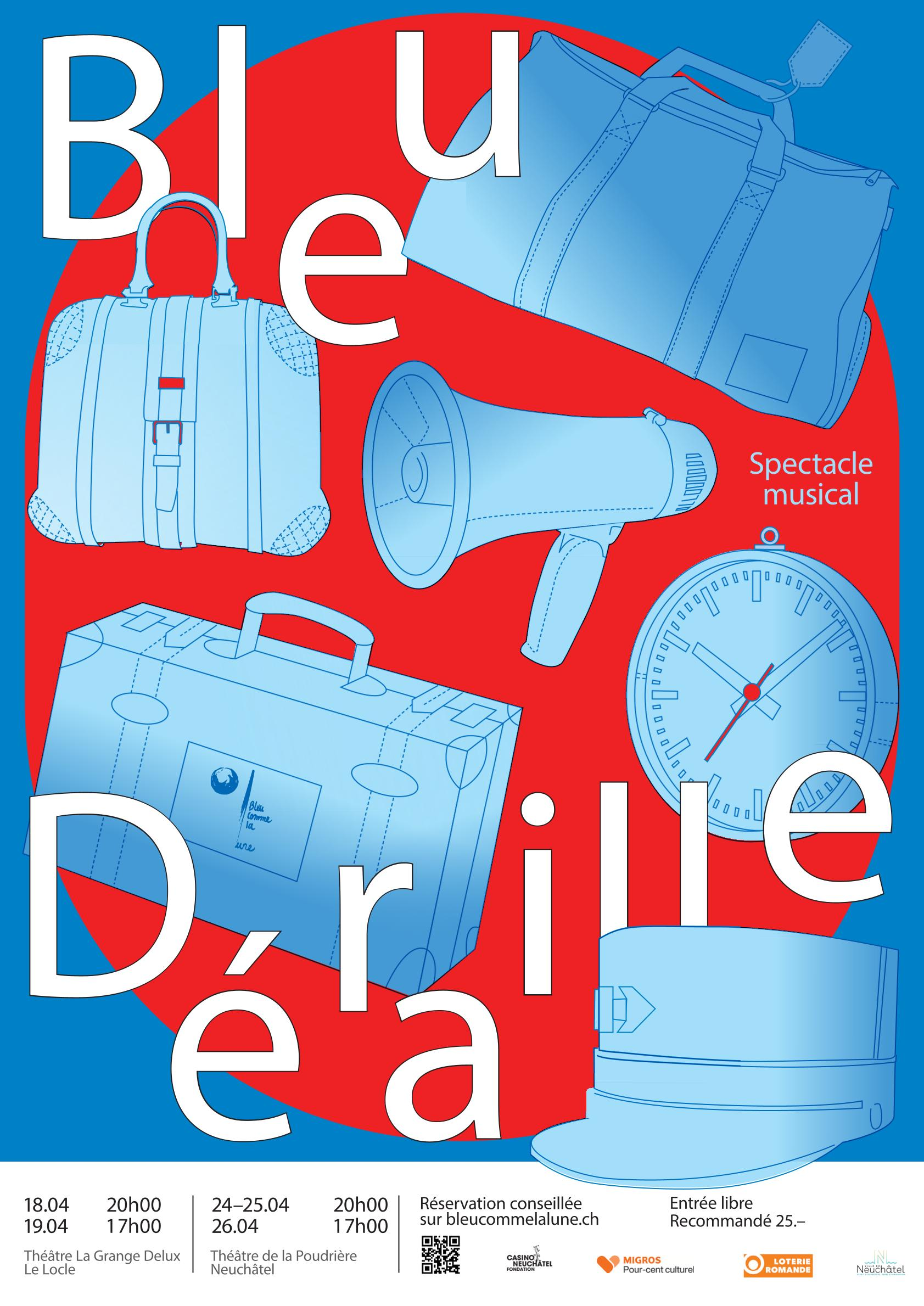 Spectacle Bleu déraille (Bleu Comme La lune)