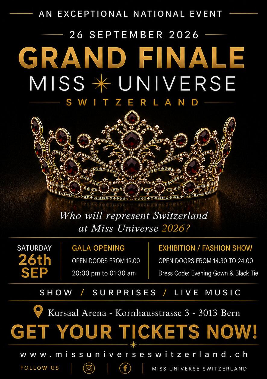 Finale Miss Universe Switzerland 2026 en direct